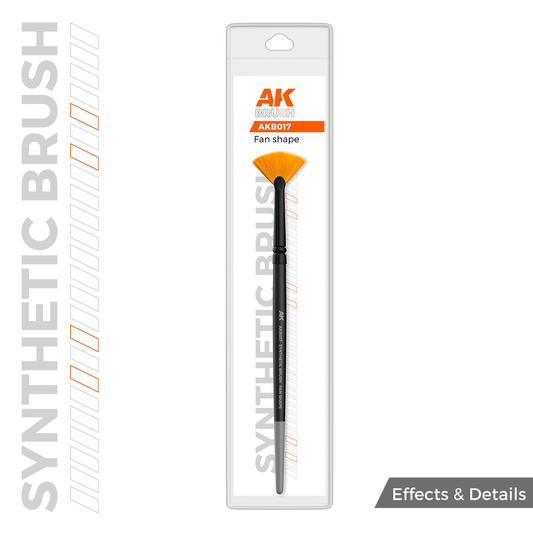 AK SYNTHETIC BRUSH FAN SHAPE