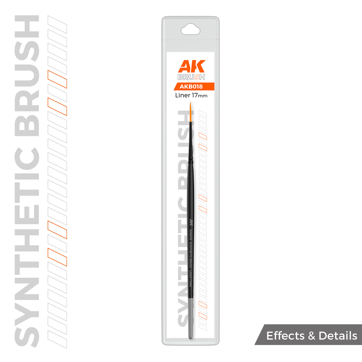 AK SYNTHETIC BRUSH LINER 17mm