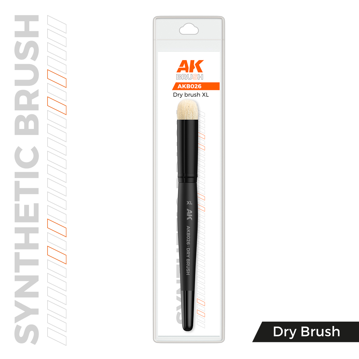 AK SYNTHETIC BRUSH DRYBRUSH XL