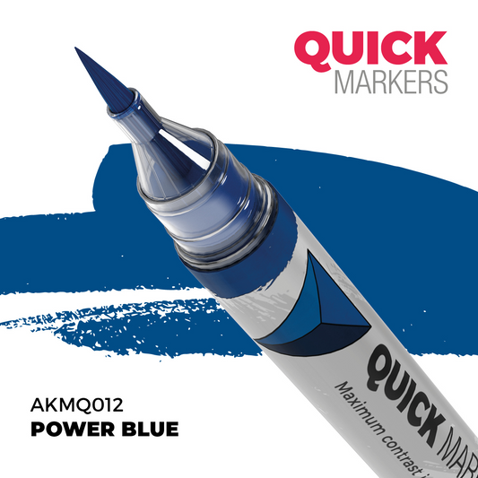 QUICK MARKERS: POWER BLUE