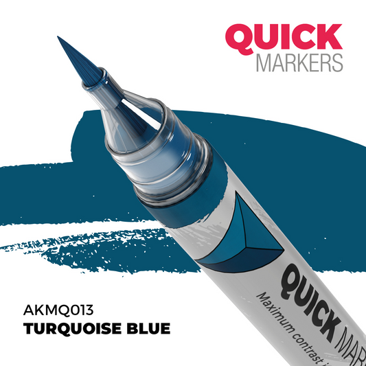 QUICK MARKERS: TURQUOISE BLUE