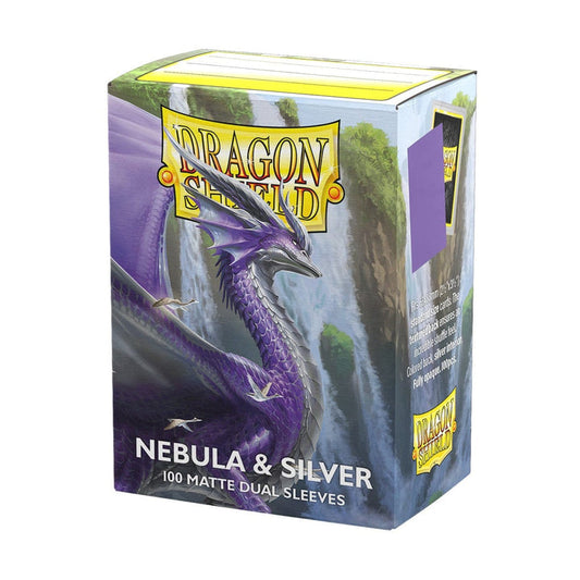 DRAGON SHIELD: MATTE DUAL SLEEVES NEBULA & SILVER