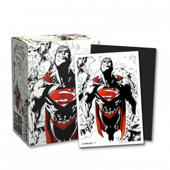 DRAGON SHIELD: BRUSHED ART DUAL MATTE SUPERMAN RED/WHITE SLEEVES