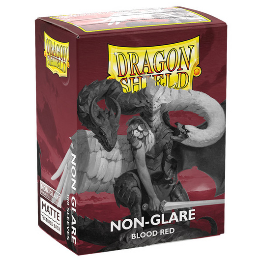 DRAGON SHIELD: NON-GLARE SLEEVES BLOOD RED