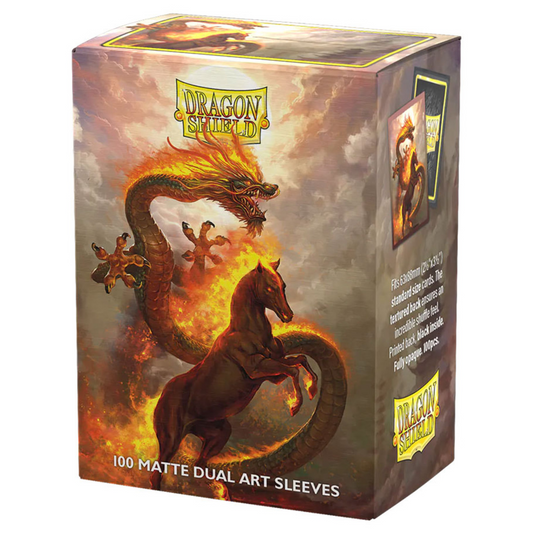 DRAGON SHIELD: DUAL MATTE ART FIRE HORSE