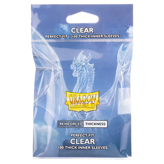 DRAGON SHIELD PERFECT FIT THICK INNER SLEEVES CLEAR