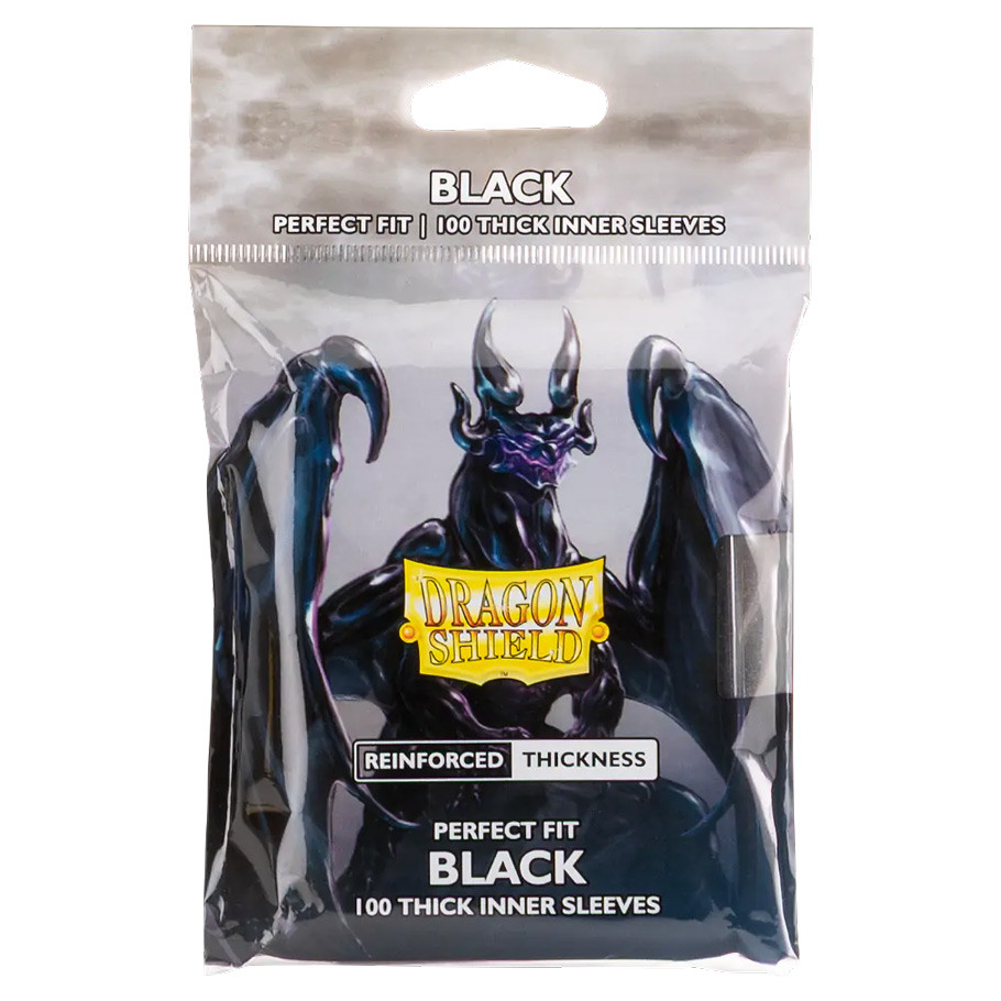 DRAGON SHIELD PERFECT FIT THICK INNER SLEEVES BLACK