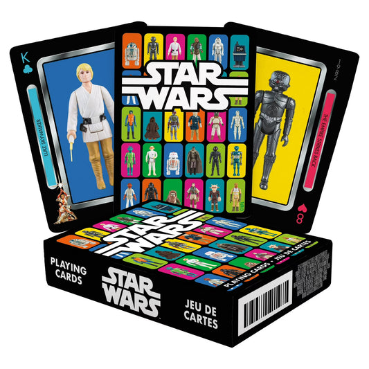 STAR WARS ACTION FIGURES PLAYING CARDS
