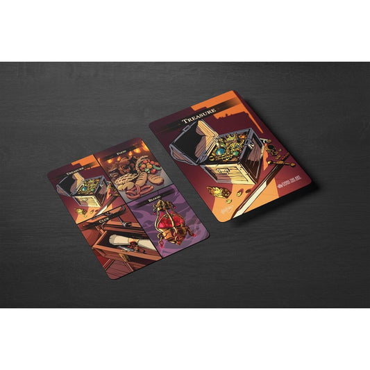 EVOKE THE ART - TREASURE/MULTI-ARTIFACT SPLIT CARD BACK METAL TOKEN