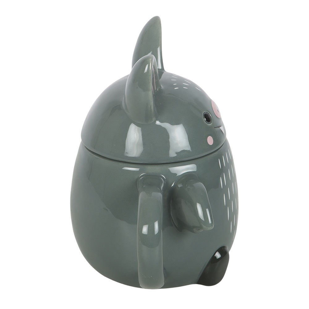 CUTE BAT CERAMIC LID MUG