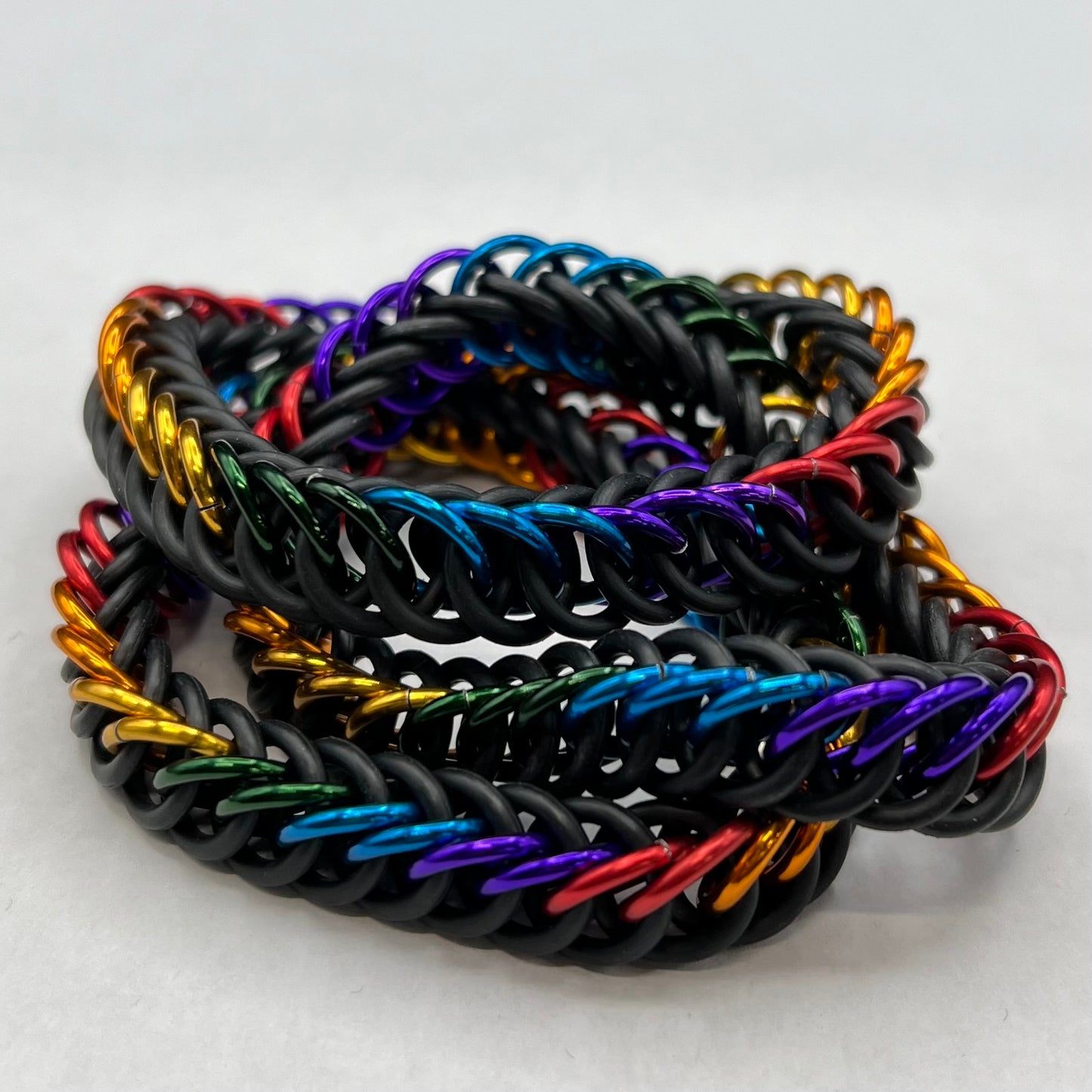 RAINBOW PRIDE CHAINMAIL BRACELET
