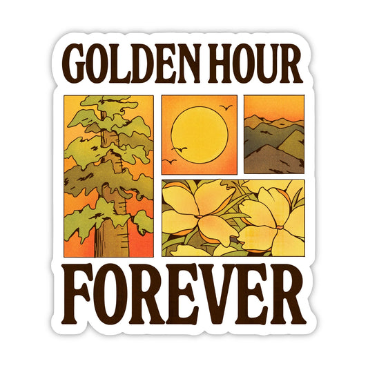 GOLDEN HOUR FOREVER STICKER
