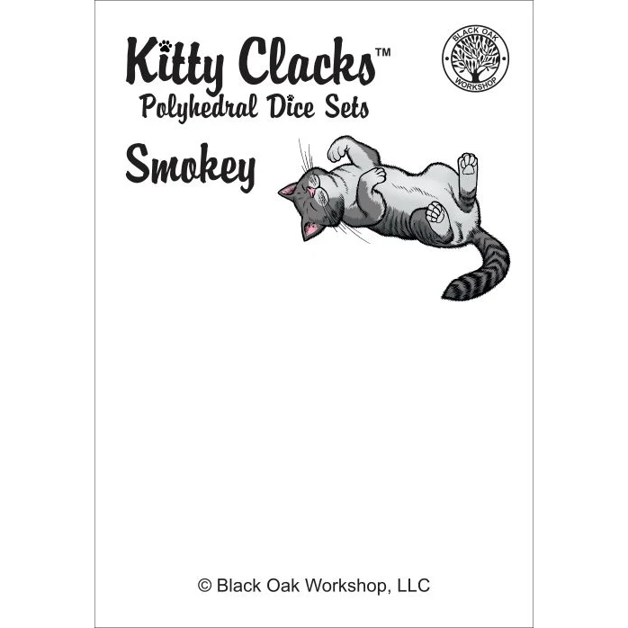 KITTY CLACKS 7 PC DICE SET: SMOKEY