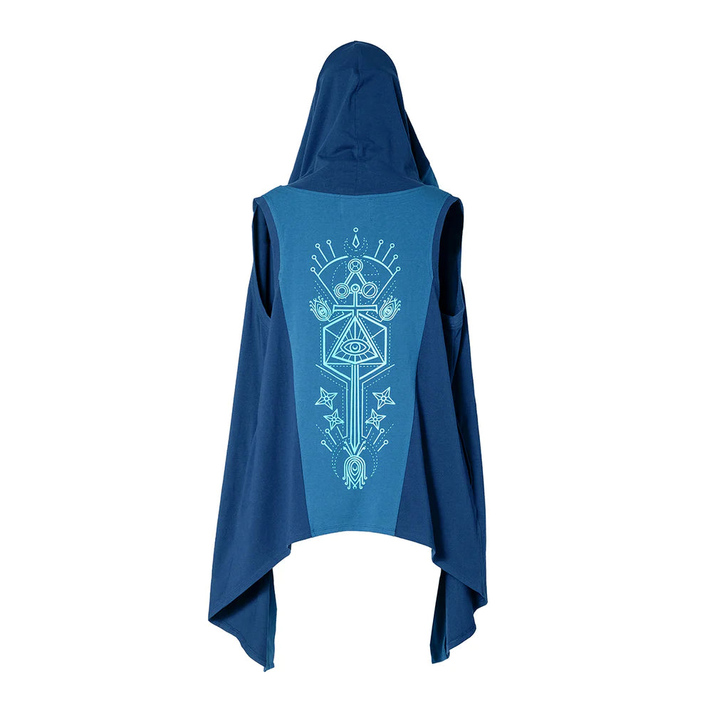 CRITICAL ROLE BEAUTY OF ALEXANDRIA: IN MOTION BEAUREGARD LIONETT SLEEVELESS HOODED CARDIGAN