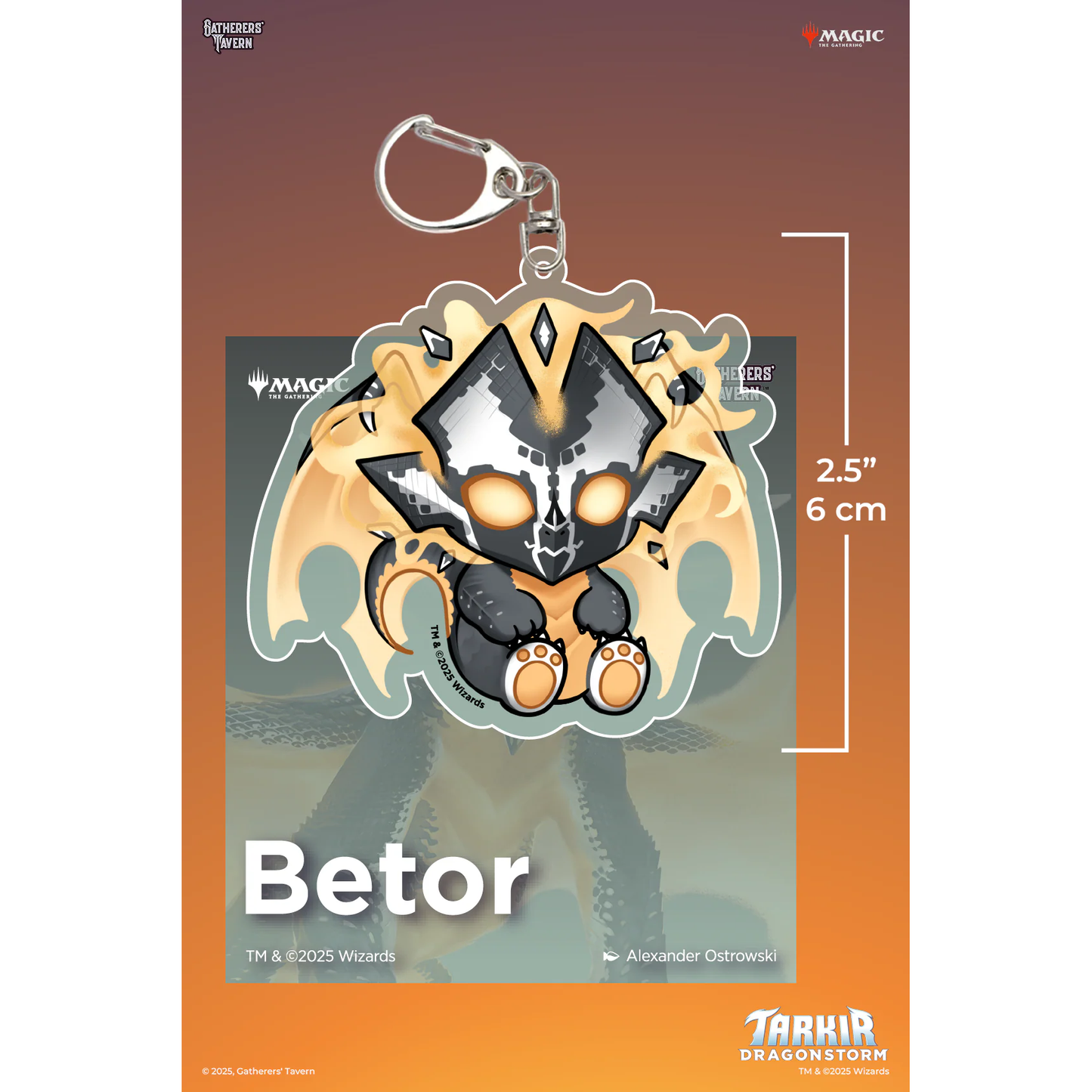 MTG TARKIR DRAGONS ACRYLIC KEYCHAIN