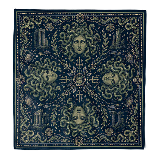 BEWARE OF HER GAZE MEDUSA BANDANA