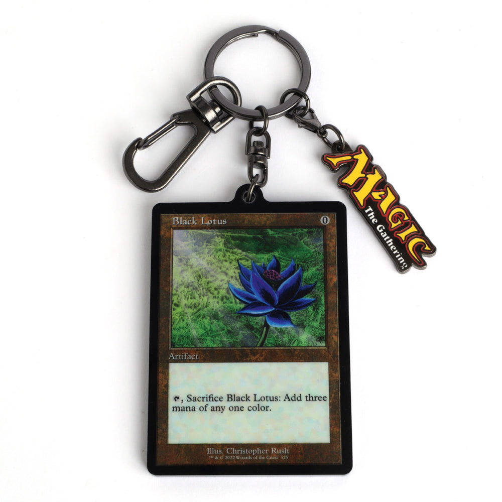 MAGIC THE GATHERING BLACK LOTUS CARD KEYCHAIN