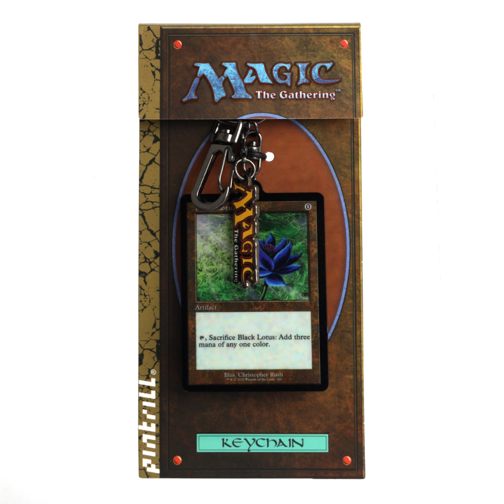 MAGIC THE GATHERING BLACK LOTUS CARD KEYCHAIN