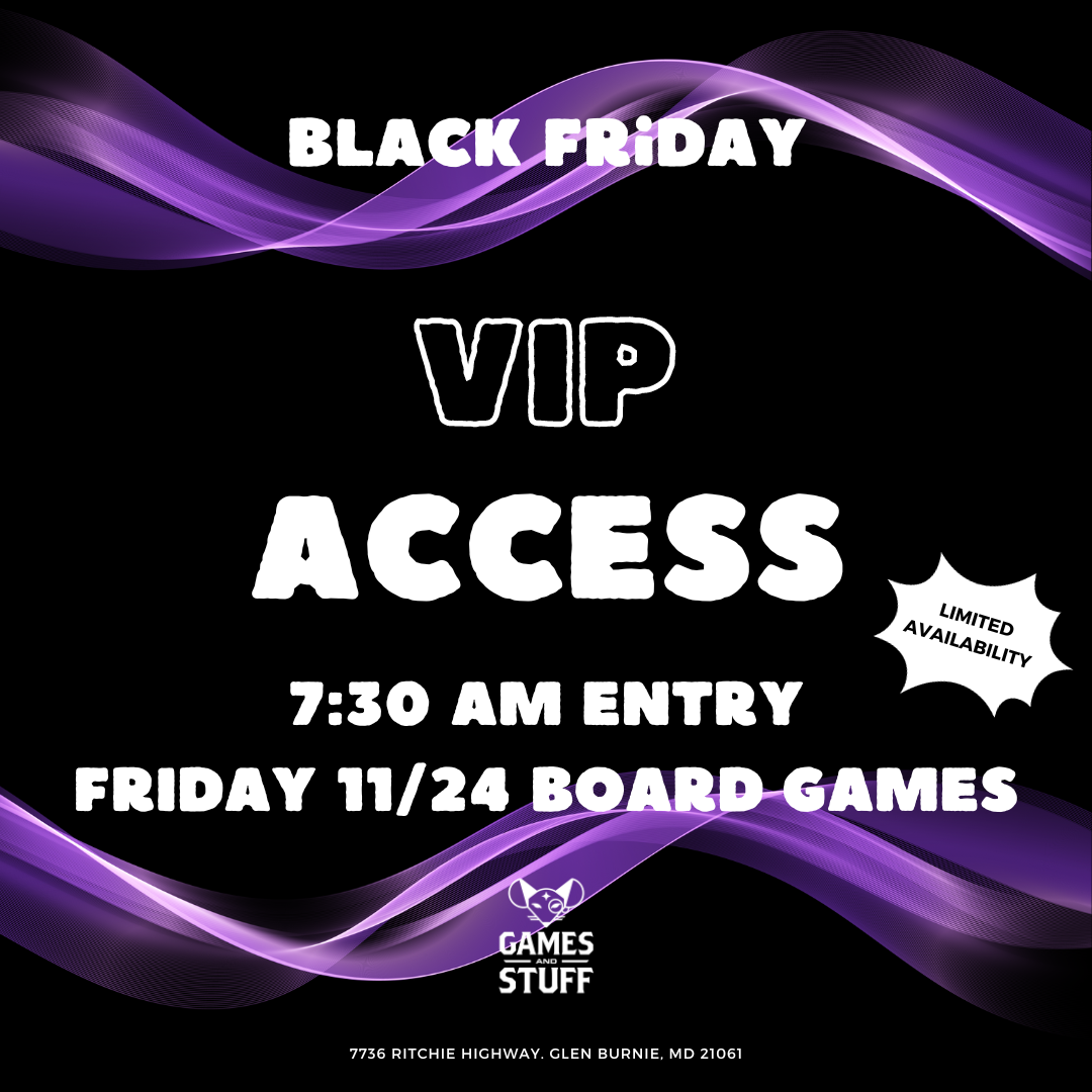 BLACK FRIDAY VIP TICKET 2023 FRIDAY BOARD GAMES
