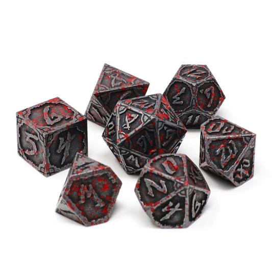 BLOODBANE HEXBREAKER RPG METAL DICE SET