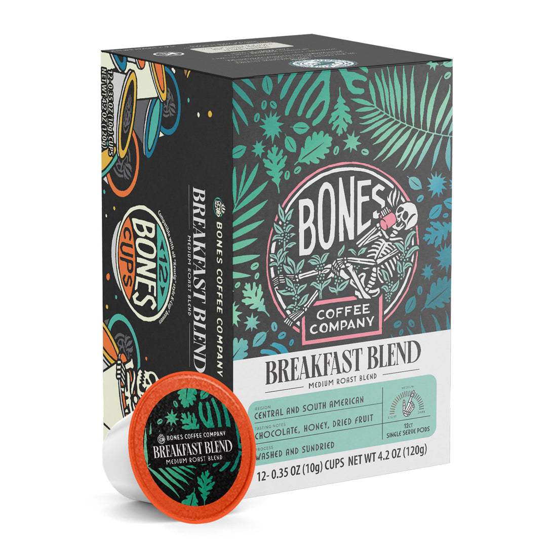 BONES COFFEE BREAKFAST BLEND 12CT CUPS