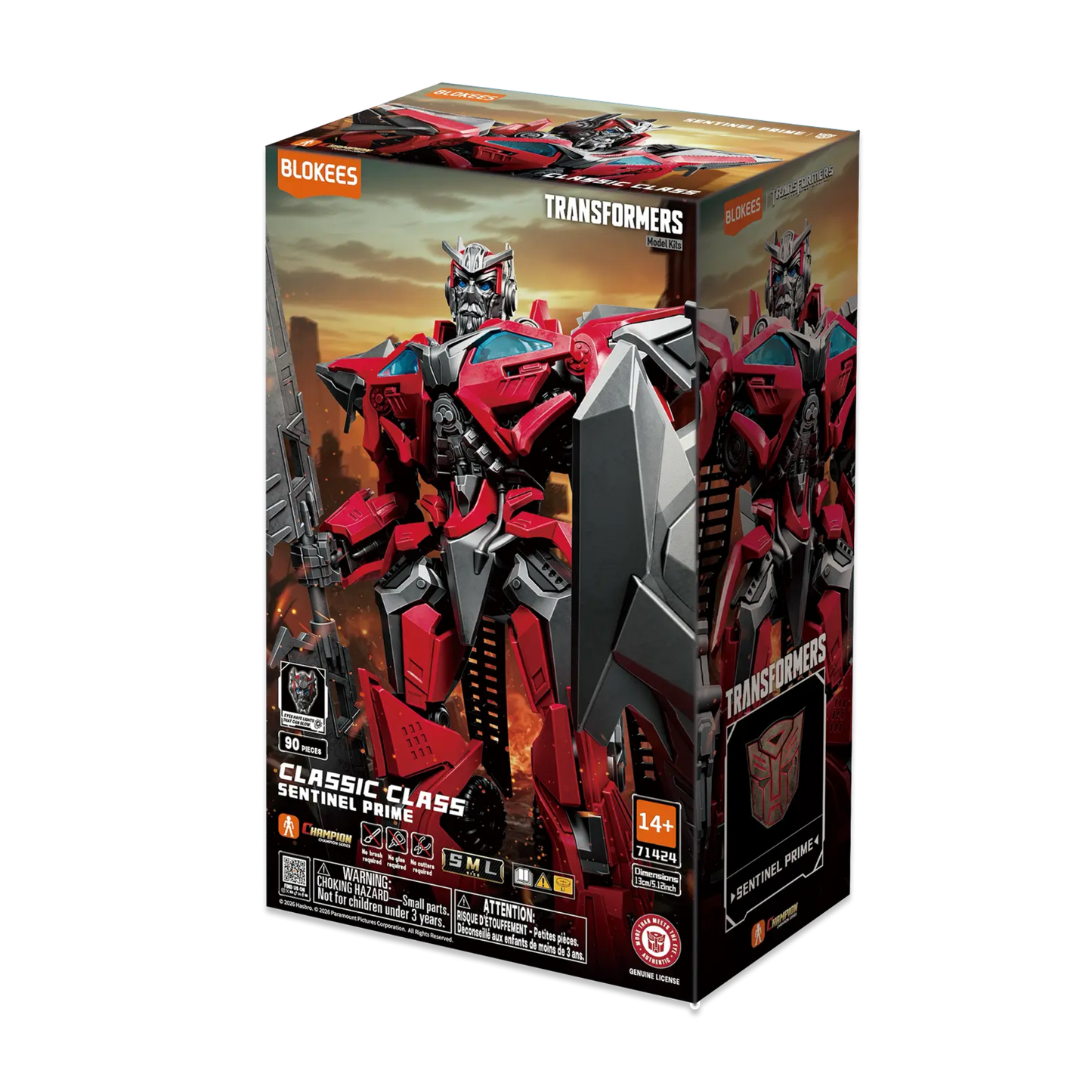 TRANSFORMERS BLOKEES CLASSIC CLASS DARK OF THE MOON SENTINEL PRIME