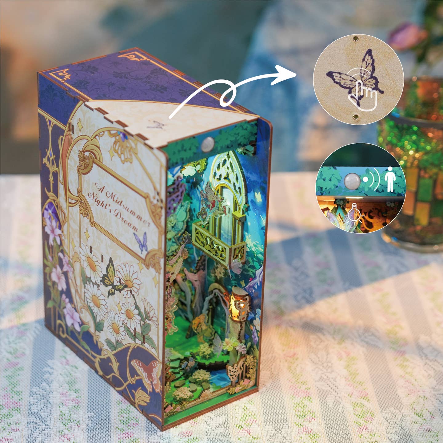 A MIDSUMMER NIGHT’S DREAM 3-D WOODEN MINIATURE BOOK NOOK KIT