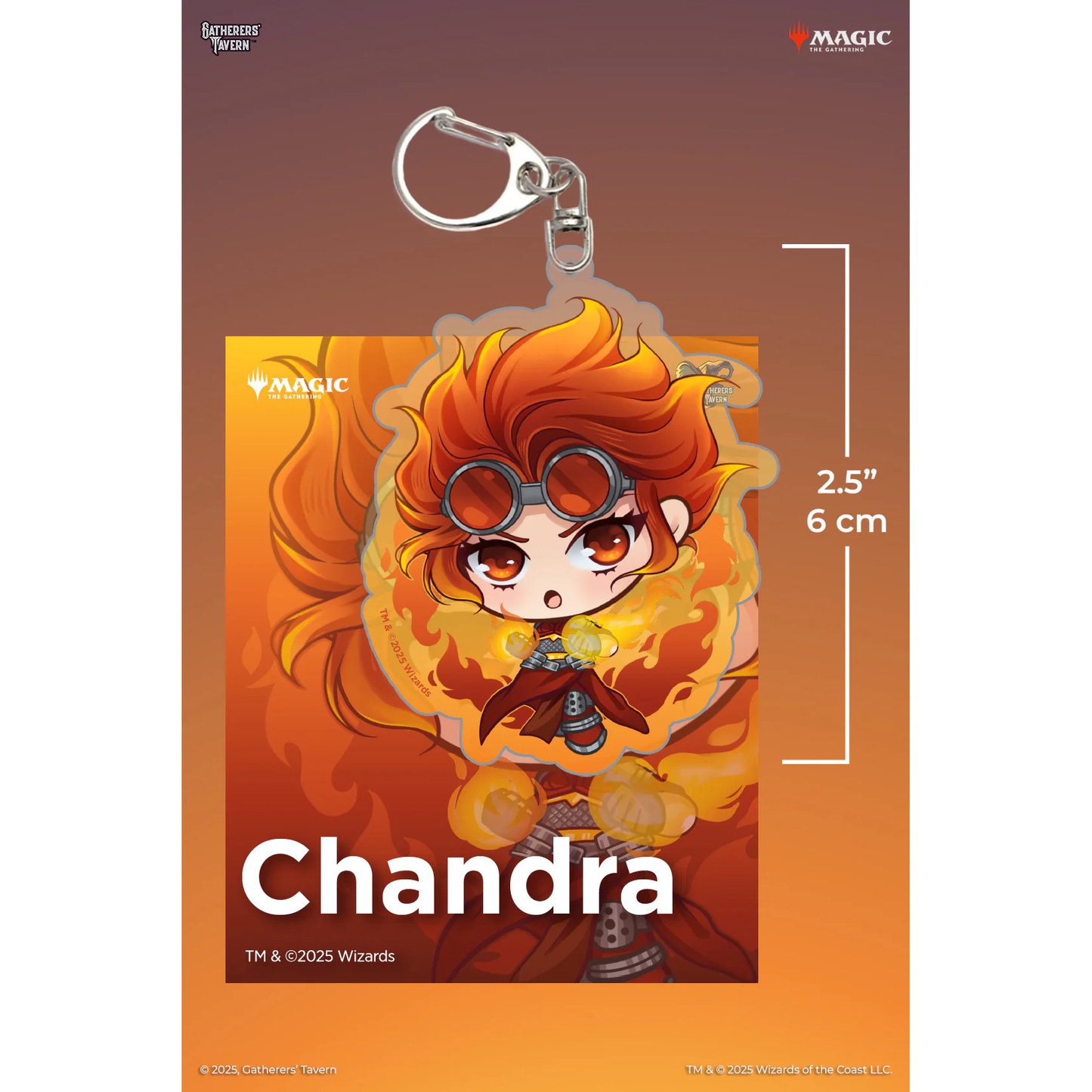 MTG PLANESWALKER ACRYLIC KEYCHAIN