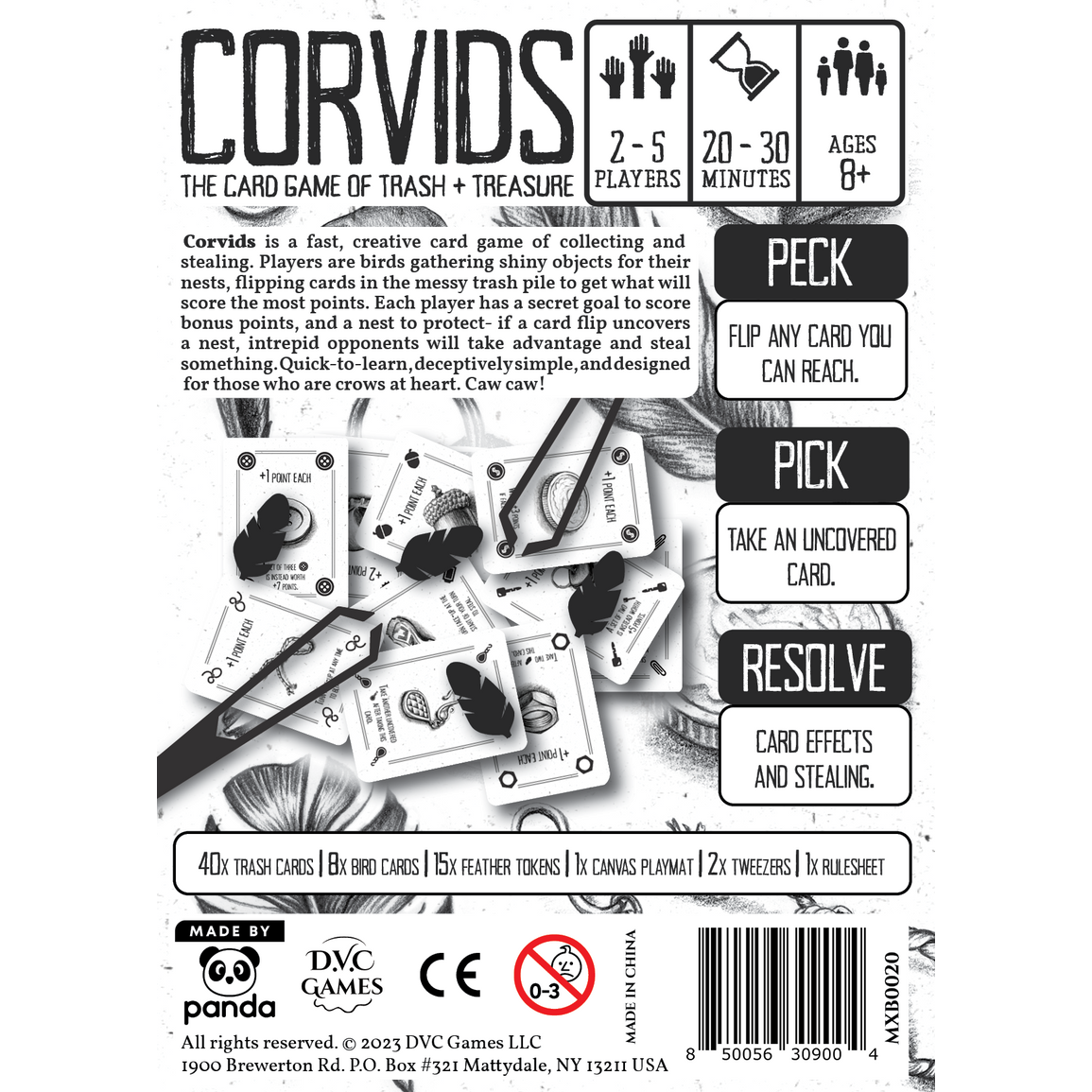 CORVIDS THE CARD GAME OF TRASH + TREASURE