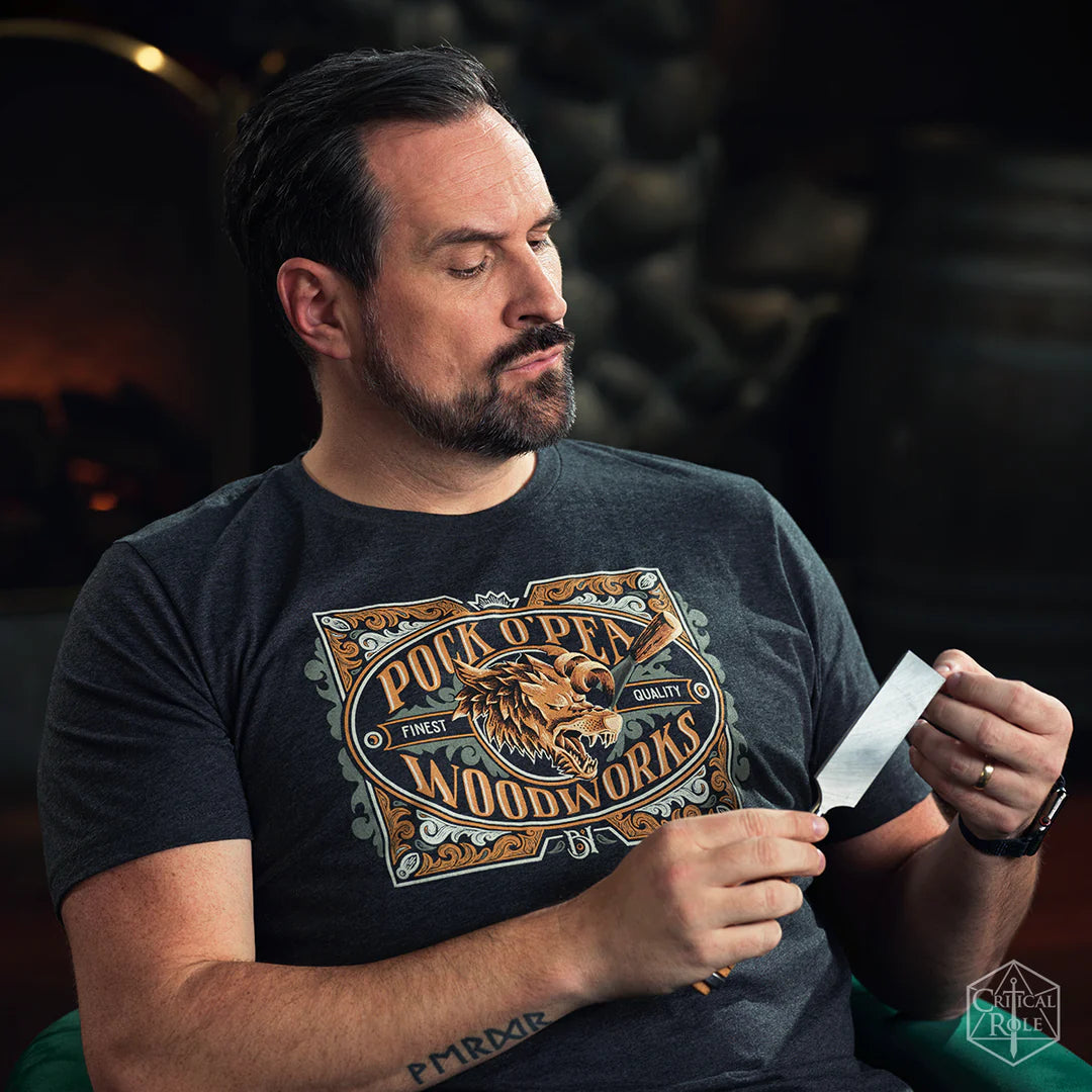 CRITICAL ROLE CHETNEY POCK O'PEA WOODWORKS T-SHIRT