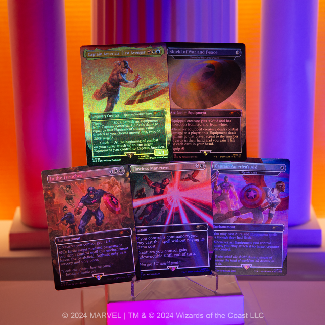 MAGIC THE GATHERING SECRET LAIR MARVEL'S CAPTAIN AMERICA FOIL