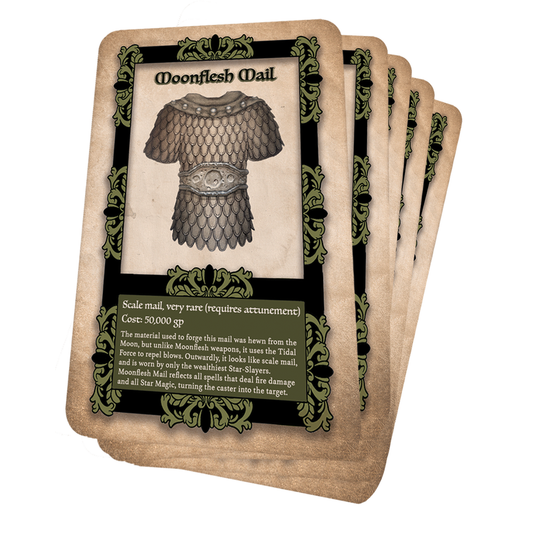 ASTROMYTHOS: LAIR OF THE SPIDER LORD 5E SPELL & ITEM CARDS