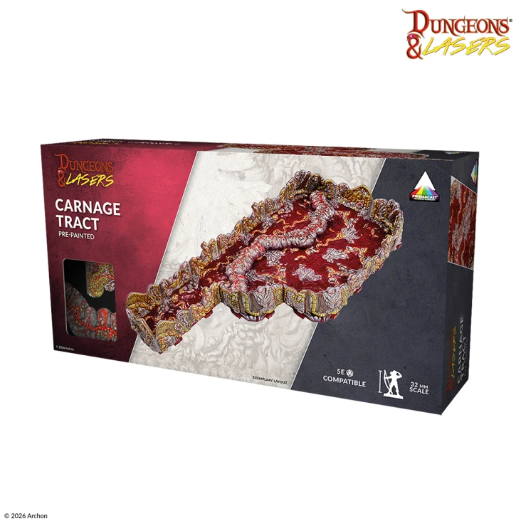 DUNGEONS & LASERS PRE-PAINTED PRIMACAST CARNAGE TRACT