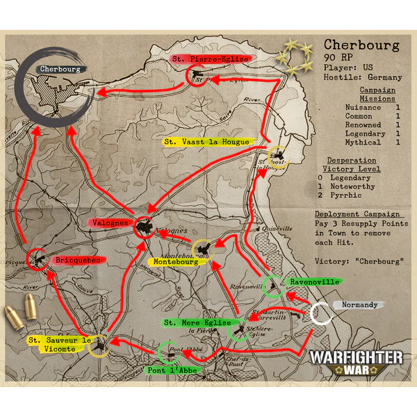 WARFIGHTER WAR: WWII EUROPE EXPANSION CHERBOURG CAMPAIGN