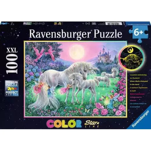 UNICORNS IN THE MOONLIGHT 100PC XXL KIDS' PUZZLE