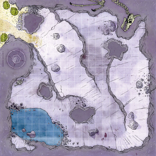 BATTLECLOTH MAP: CLIFFSIDE CAVE