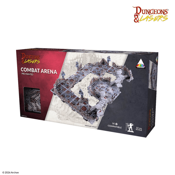 DUNGEONS & LASERS PRE-PAINTED PRIMACAST COMBAT ARENA