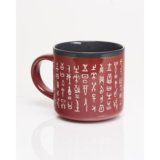CHINESE ORACLE BONE SCRIPT MUG