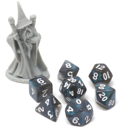CRITLINGS DEEPWAVE SPARKLE MINI RPG 7PC DICE SET