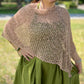 POPCORN KNIT PONCHO OR SHAWL