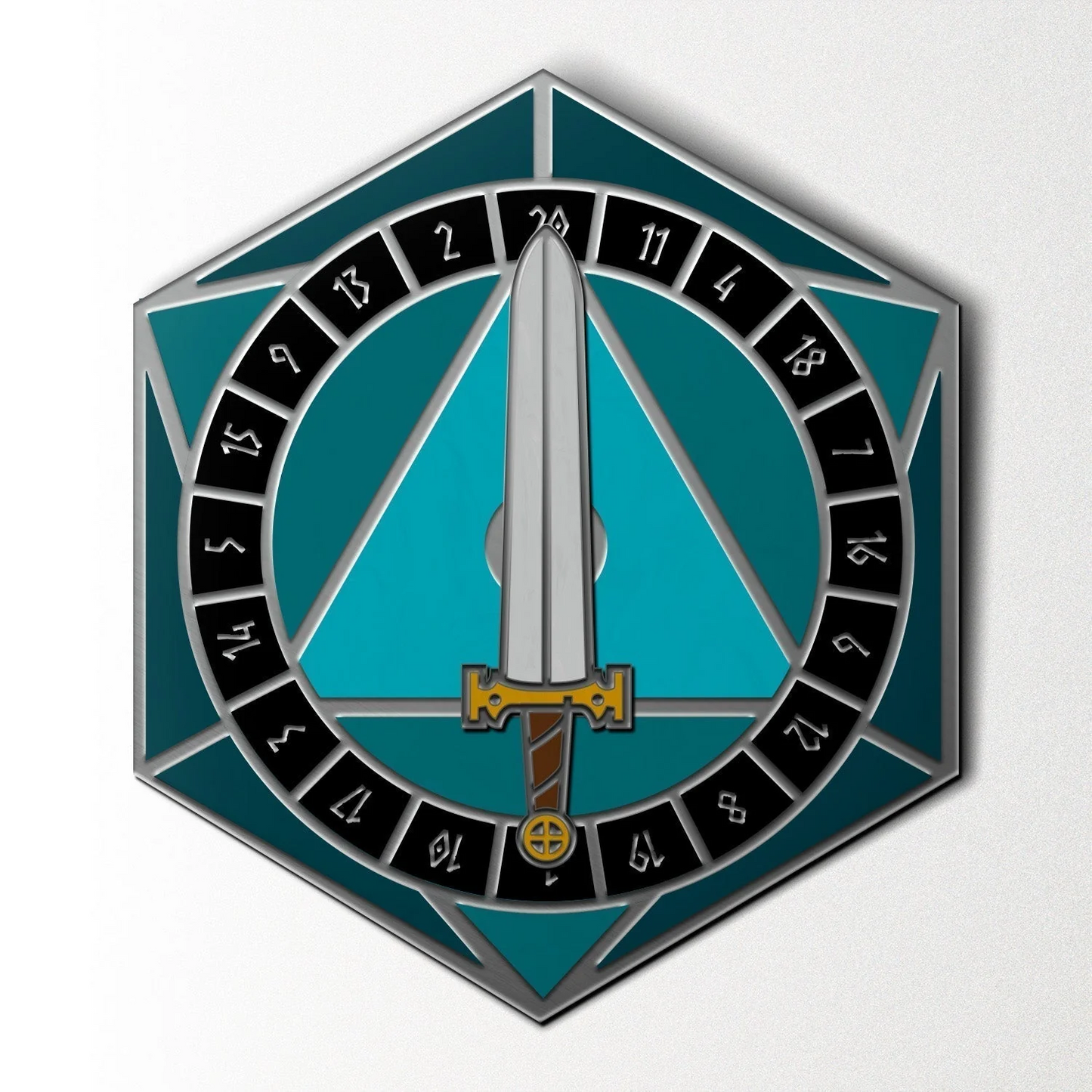 D20 SPINNER PIN ASSORTED COLORS