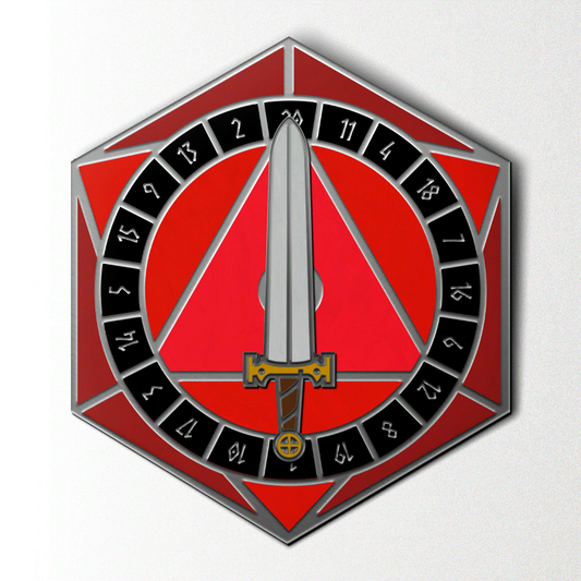 D20 SPINNER PIN ASSORTED COLORS