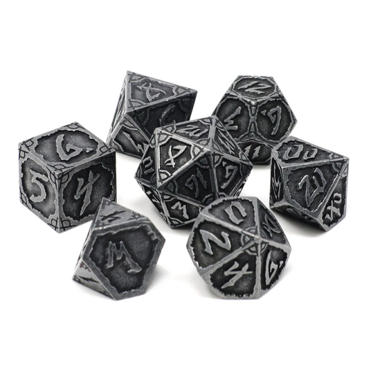 DARK IRON HEXBREAKER RPG METAL DICE SET
