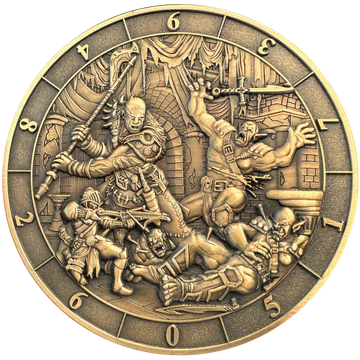 GOLIATH DICE COIN - D10 BATTLE SCENE
