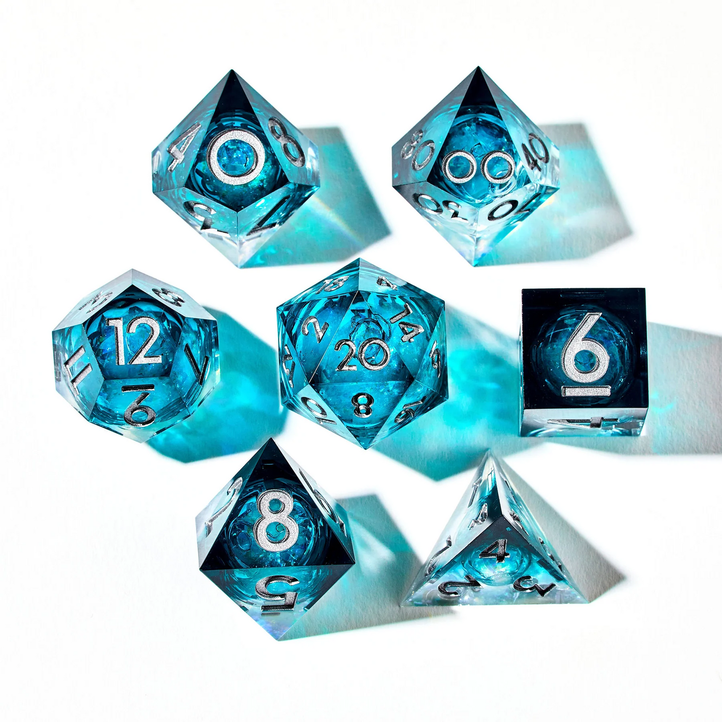 DISPEL FROZEN HEART LIQUID CORE 7PC DICE SET
