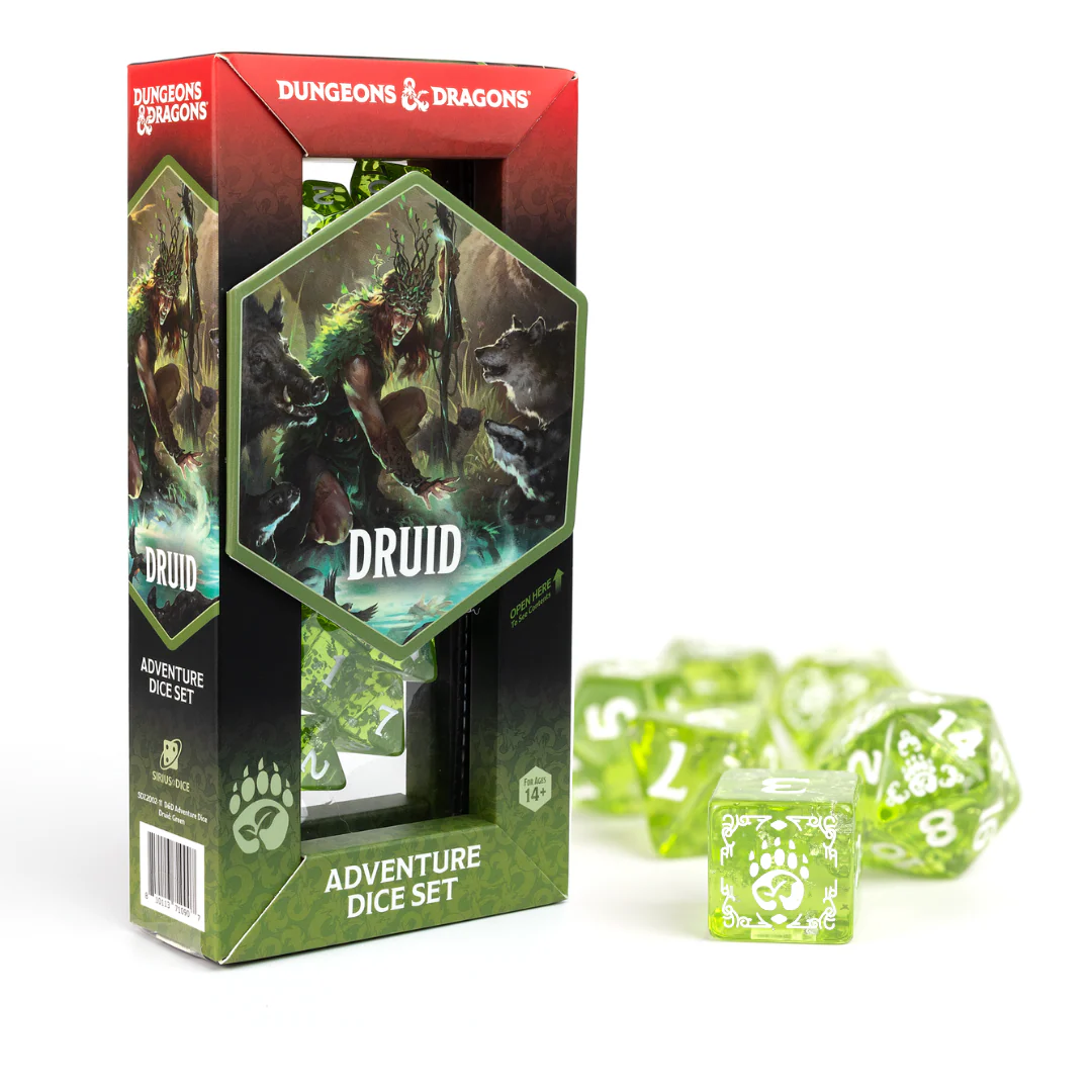 D&D ADVENTURE DICE: DRUID GREEN