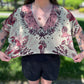 MUSHROOM SCARF CROP TOP