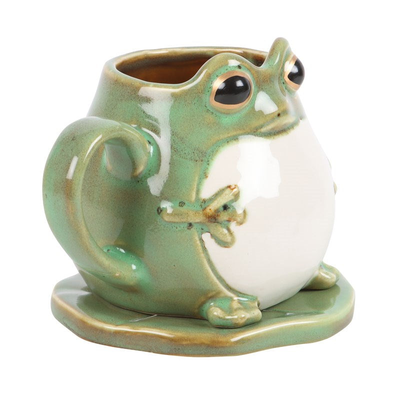 FROG AND LILYPAD MUG AND SAUCER