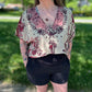 MUSHROOM SCARF CROP TOP