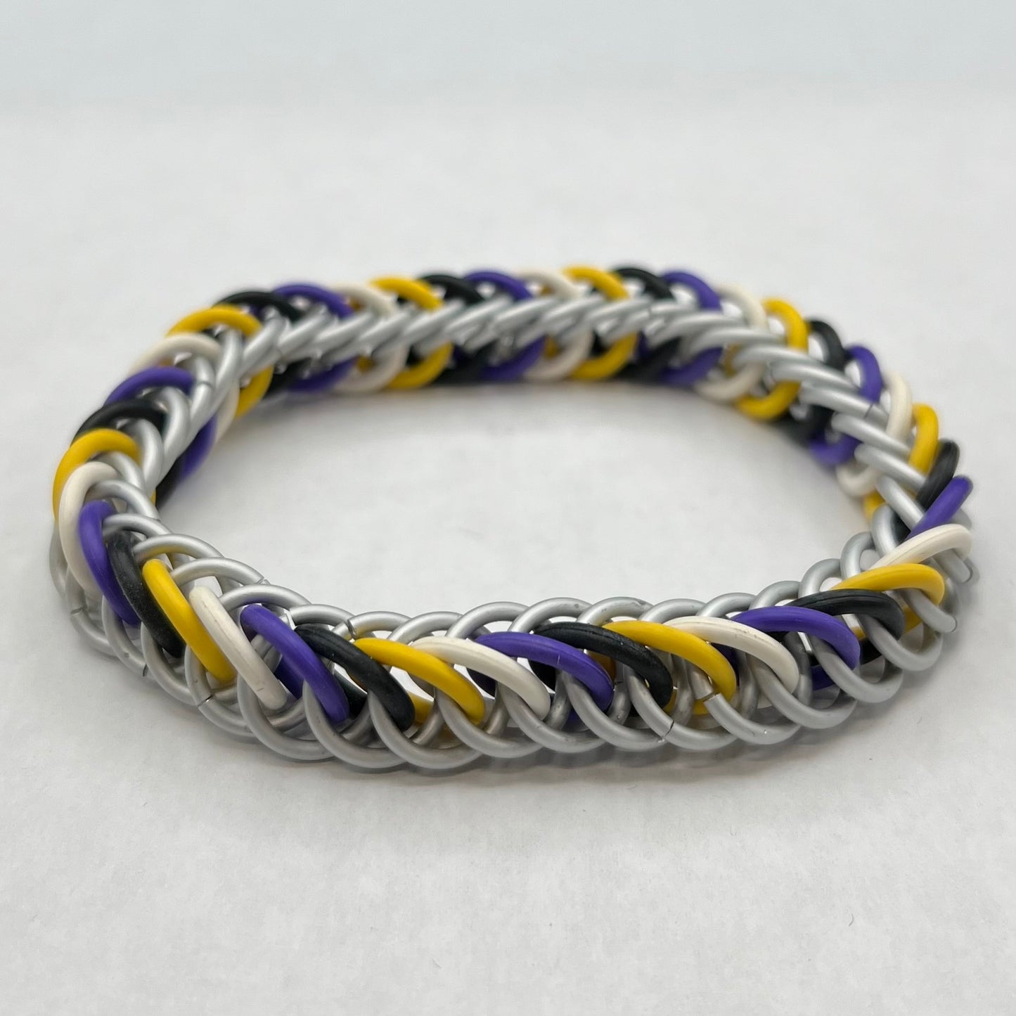 NONBINARY PRIDE CHAINMAIL BRACELET